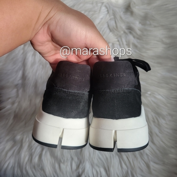All Saints Skye Leather Chunky Sneakers - Picture 4 of 8